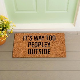  Tæpper og dørmåtter Kokosmåtter | Plow & Hearth It's Way Too Peopley Kokosmåtte