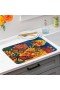 Kitchen & Entertaining Kitchen Linens | Plow & Hearth Mariposa Melody Fabric Dish Drying Mat, 20" X 15"