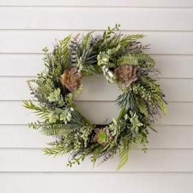  Sisätilojen seppeleet | Plow & Hearth -keinotekoinen mehikasvi- ja saniaisseppele