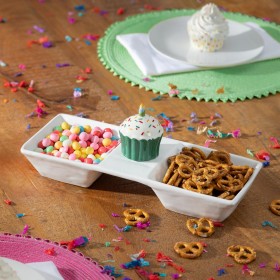  Keittiö- ja tarjoiluastiat | Plow & Hearth -tarjoilualusta vaihdettavilla kausikohtaisilla osilla