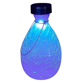  Valaistus Valaistut puutarhakoristeet | Plow & Hearth -särölasi, pisaranmuotoinen aurinkolyhty