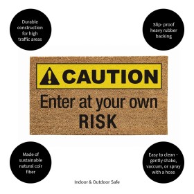  Matot ja kynnysmatot Kynnysmatot | Plow & Hearth Caution Coir -matto