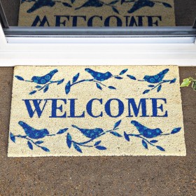  Matot ja kynnysmatot Kynnysmatot | Plow & Hearth Welcome Birds -kookoskuitumatto