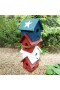  Vogelhäuser für draußen | Plow & Hearth Americana Patriotisches vierstöckiges hängendes Vogelhaus aus Holz