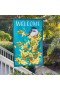  Flaggen für Haus und Anwesen im Freien | Plow & Hearth Forsythien und Chickadee Willkommensflagge
