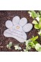  Gedenk- und Gartentafeln für das Leben im Freien | Plow & Hearth 27,9 cm großer, pfotenförmiger Gedenkstein für Haustiere im Garten, „Best Friends Live Forever“