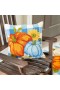  Outdoor Living Outdoor-Sofakissen | Plow & Hearth Indoor/Outdoor Pumpkin Patch Haken-Sofakissen aus Polypropylen, 18"X18"