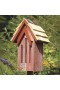  Outdoor Living Wildlife Housing | Plow & Hearth Mademoiselle Schmetterlingshaus aus Holz mit Stange