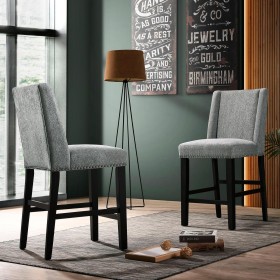  Möbelstühle & Schaukelstühle | Plow & Hearth Gepolsterte Barhocker im Stuhlstil, 61 cm, 2er-Set