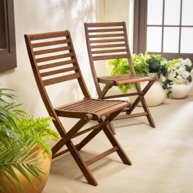  Möbel Stühle & Schaukelstühle | Plow & Hearth Eukalyptus-Klapp-Bistrostühle, 2er-Set