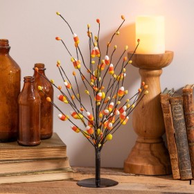  Dekorative Akzente für den Innenbereich | Künstlicher Halloween-Tischbaum mit Candy Corn von Plow & Hearth