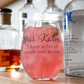  Weingläser für Küche und Unterhaltung | Plow & Hearth Karma Stielloses Glas, 17 oz, Geschenkbox