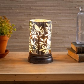  Kerzen und Laternen anzünden | Plow & Hearth Aromatherapie-Ölwärmer mit Blumenvogelmotiv, 17,8 cm hoch