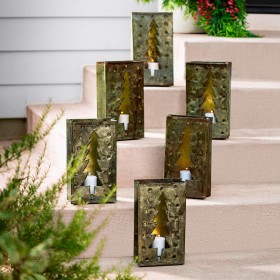  Kerzen und Laternen anzünden | Plow & Hearth handgefertigte verzinkte Baumleuchte