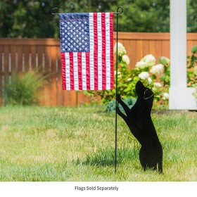  Flaggenzubehör für den Außenbereich | Plow & Hearth Hunde-Gartenflaggenständer, Kd