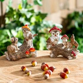  Gartenstatuen für draußen | Plow & Hearth Pilztierstatue aus Kunstharz, 12,7 cm hoch