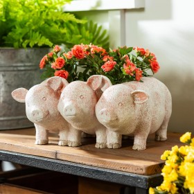Pflanzgefäße und Pflanzenständer für den Außenbereich | Plow & Hearth Pig Planter