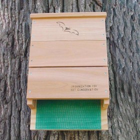  Outdoor Living Wildlife Housing | Plow & Hearth 3-Kammer-Fledermaushaus aus Zedernholz und Sperrholz