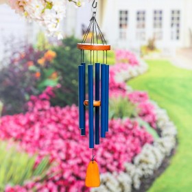  Windspiele und Mobiles für draußen | Plow & Hearth 27" H Avria handgestimmtes Windspiel, Beethoven Mondscheinsonate 1. Satz