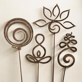  Πασσάλους κήπου εξωτερικού χώρου | Σύμβολα Zen για άροτρο και εστία - Ευγνωμοσύνη