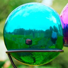  Μπάλες παρατήρησης για εξωτερικούς χώρους | Μπάλα παρατήρησης από ανοξείδωτο ατσάλι Plow & Earth