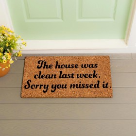  Χαλιά & Πατάκια Πατάκια | Plow & Hearth The House Was Clean Πατάκι από κοκοφοίνικα