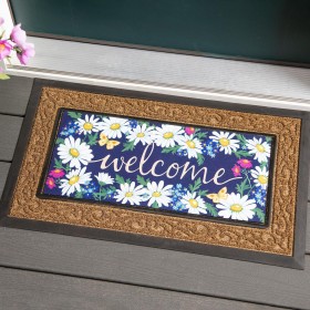  Χαλιά & Πατάκια Πατάκια | Plow & Hearth Welcome Daisies And Butterflies Sassafras Switch Mat