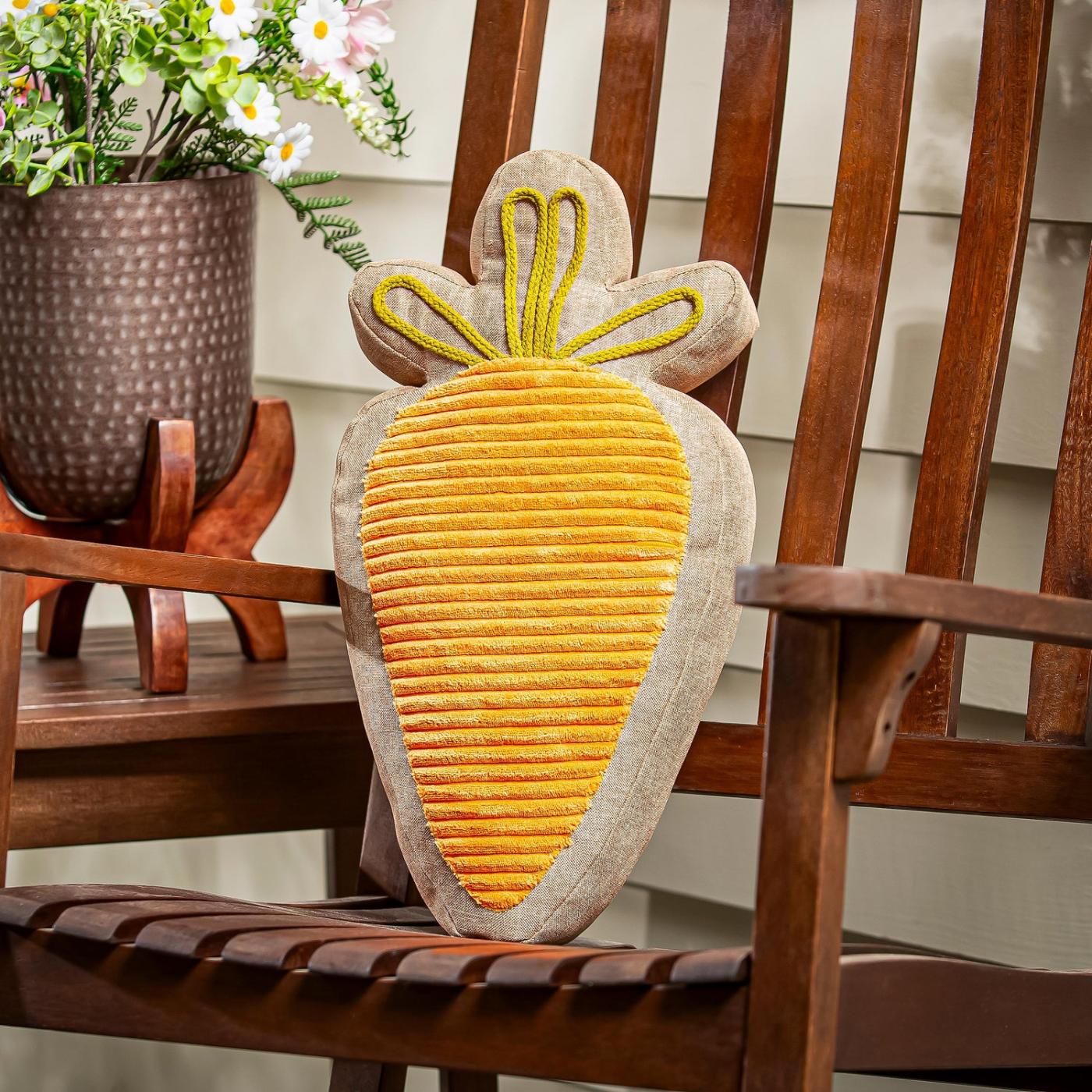  Dekorativni jastuci za unutarnji život | Jastuk u obliku mrkve s plugom i ognjištem, visina 50 cm