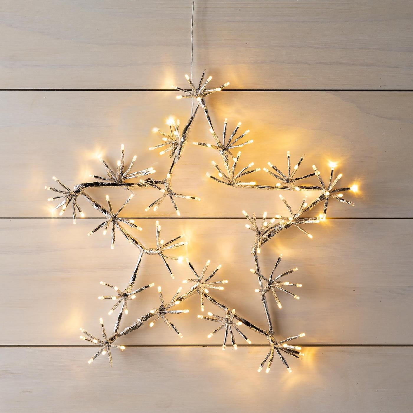  Osvětlení Světelné akcenty | Pluh a krb Vnitřní/venkovní elektrická sváteční dekorace s osvětlenou hvězdou